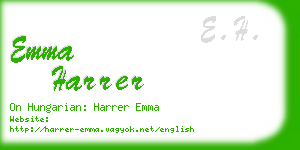 emma harrer business card